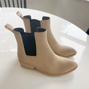 Jeffrey Campbell Havana Last Beige Rain Boot - Fit like 7.5